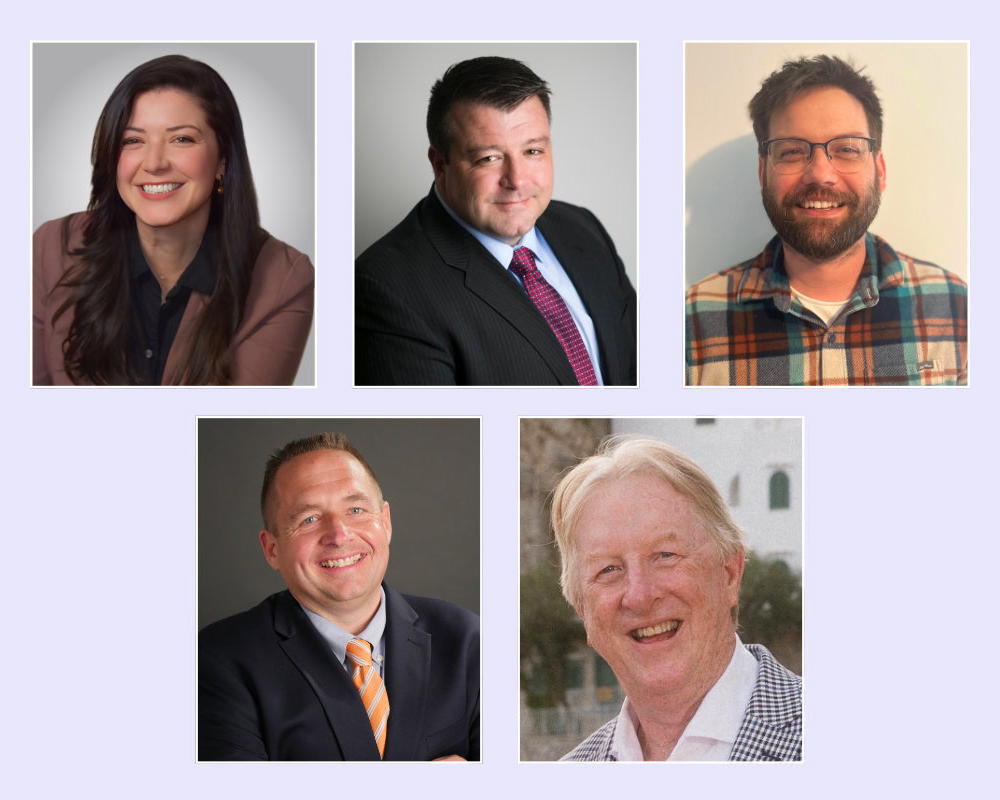 The candidates for the board of education pictured in the order in which they will appear on the ballot are (top row, from left): Christine Ruggeri, Thomas Loughran,  Joseph Pushee and (bottom row, from left) James Maloney and Raymond Burney. The budget vote and election of trustees is scheduled for Tuesday, May 20. 