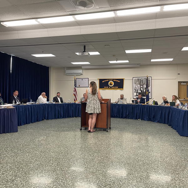 The Northport-East Northport board of education recently enacted a change to its participation policy that reduces speaking time on both agenda and non-agenda items from five to three minutes.