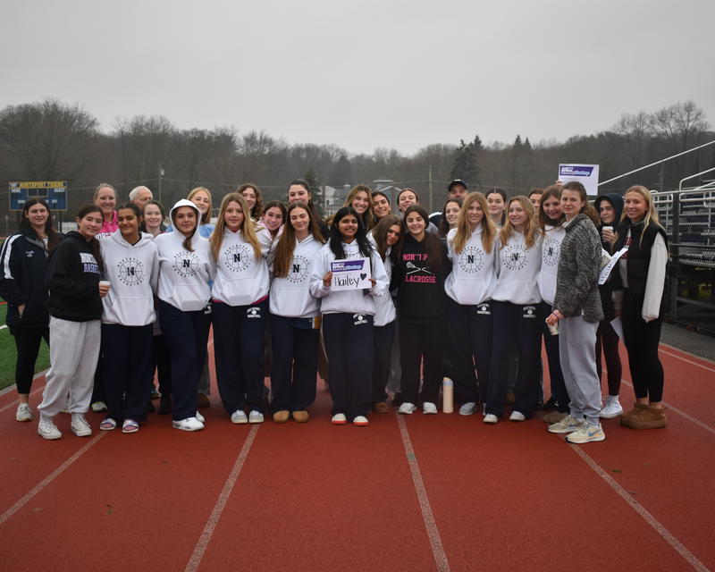 Julia Raghoonanan, along with fellow members of the NHS basketball team, represented Raghoonanan’s sister Hailey Seemungal, who is currently battling leukemia, at the Relay for Life First Lap event last month. 