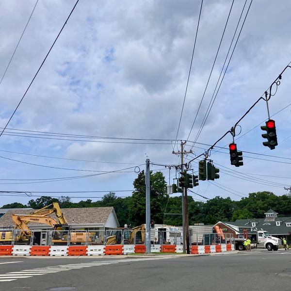 Work on a Bolla Market and filling station (formerly Mobil) on Fort Salonga Road in Northport Village is expected to be complete in a few months.
