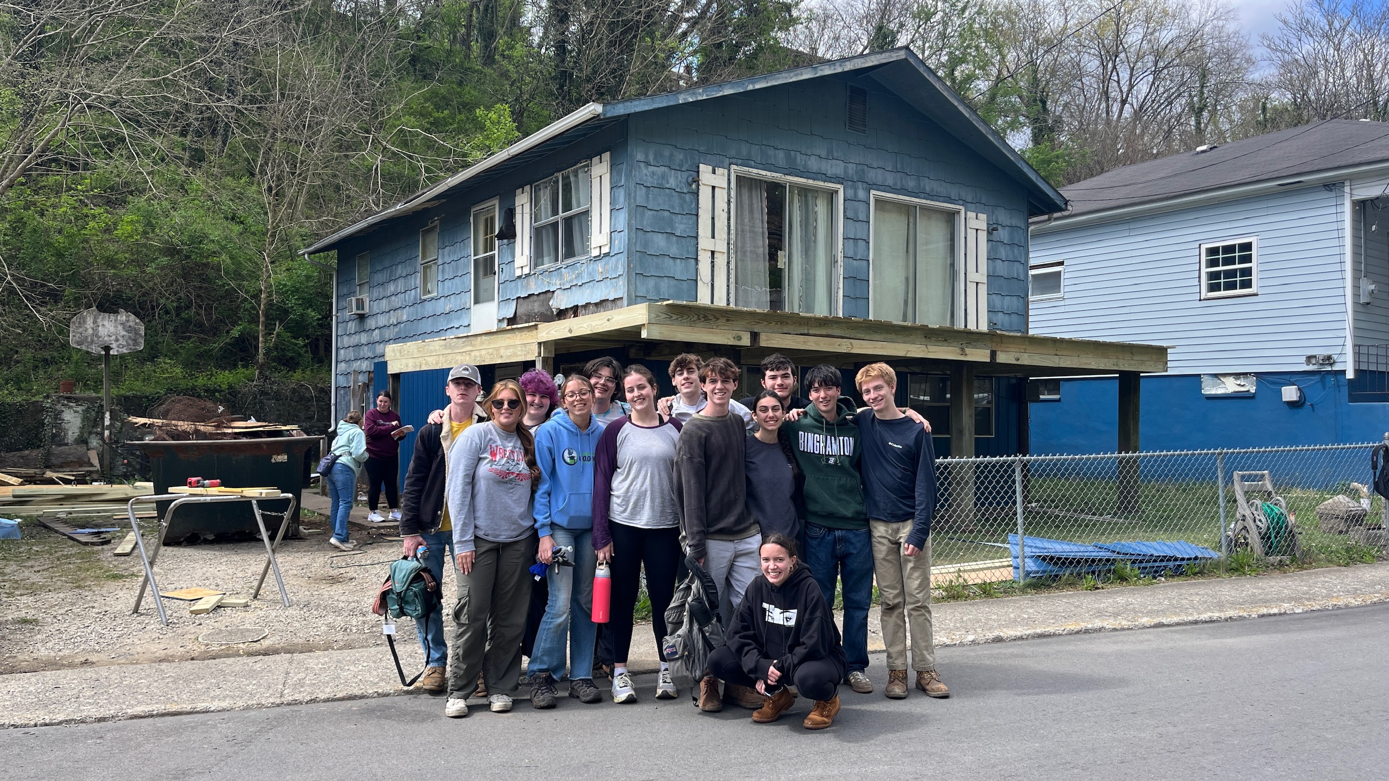 Last month, 13 Northport high schoolers made a trip to Kermit, West Virginia, where they worked independently of the school district to help further a mission they established in 2019, as members of the service club Students for 60,000. 