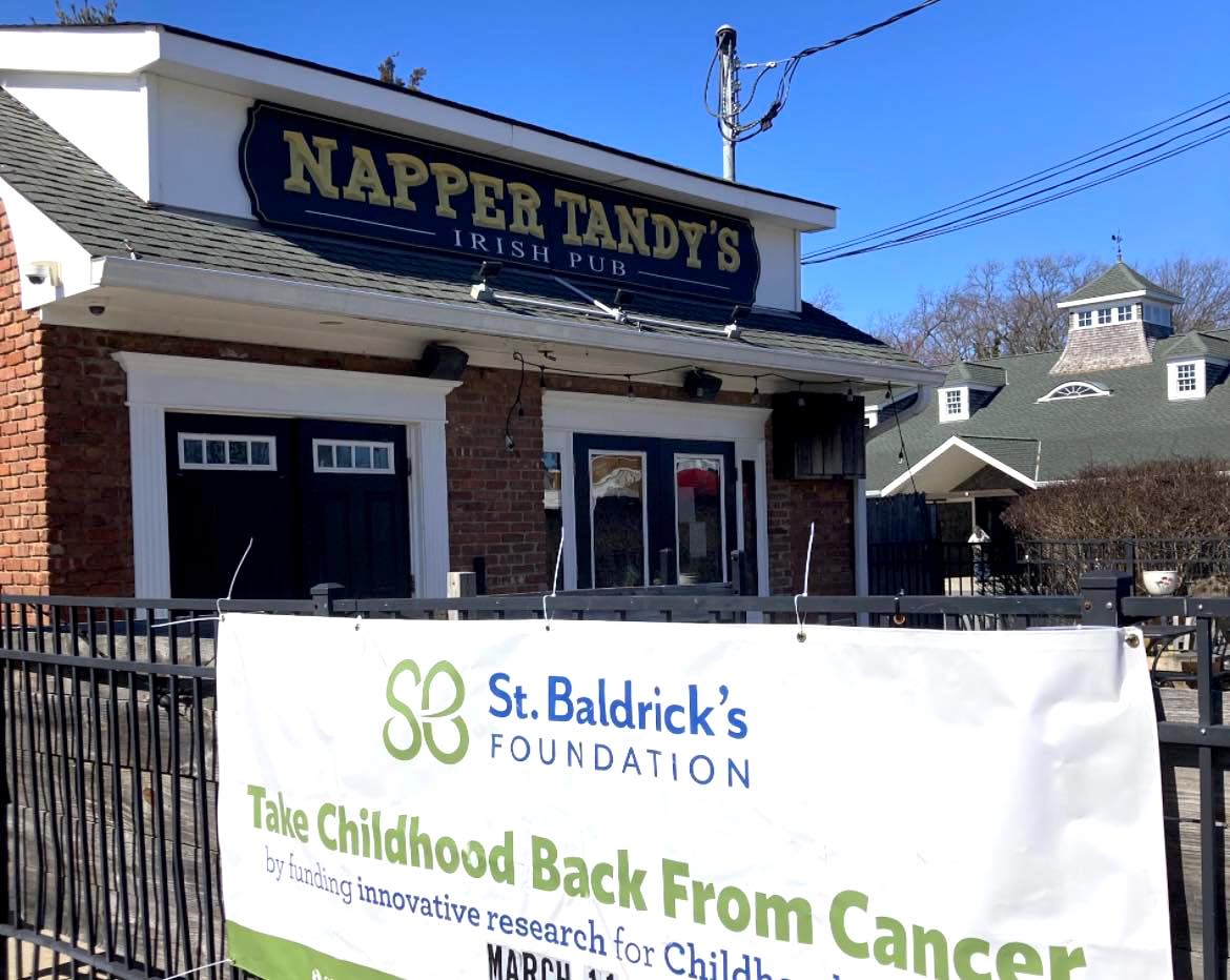 The St. Baldrick’s Northport event benefitting childhood cancer research is scheduled for this Saturday, March 8 from 12-5pm at Napper Tandy’s Irish Pub in Northport.