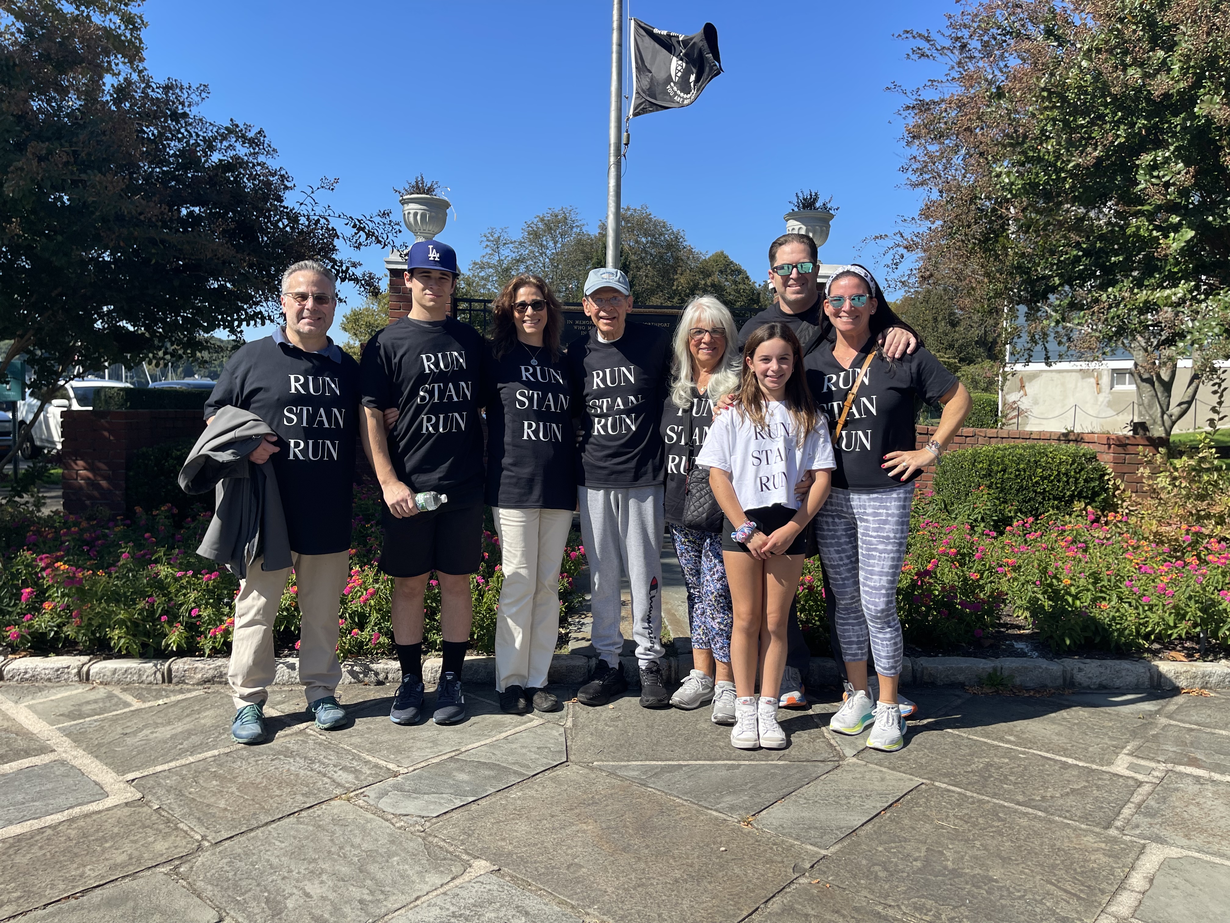 Former resident Stan Nemeroff returned to his favorite place to live, Northport Village, earlier this month to complete a huge goal: running 25,000 miles in 50 years. He was joined by family and friends here to accompany him just 20 days before his 85th birthday.
