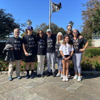 Former resident Stan Nemeroff returned to his favorite place to live, Northport Village, earlier this month to complete a huge goal: running 25,000 miles in 50 years. He was joined by family and friends here to accompany him just 20 days before his 85th birthday. 