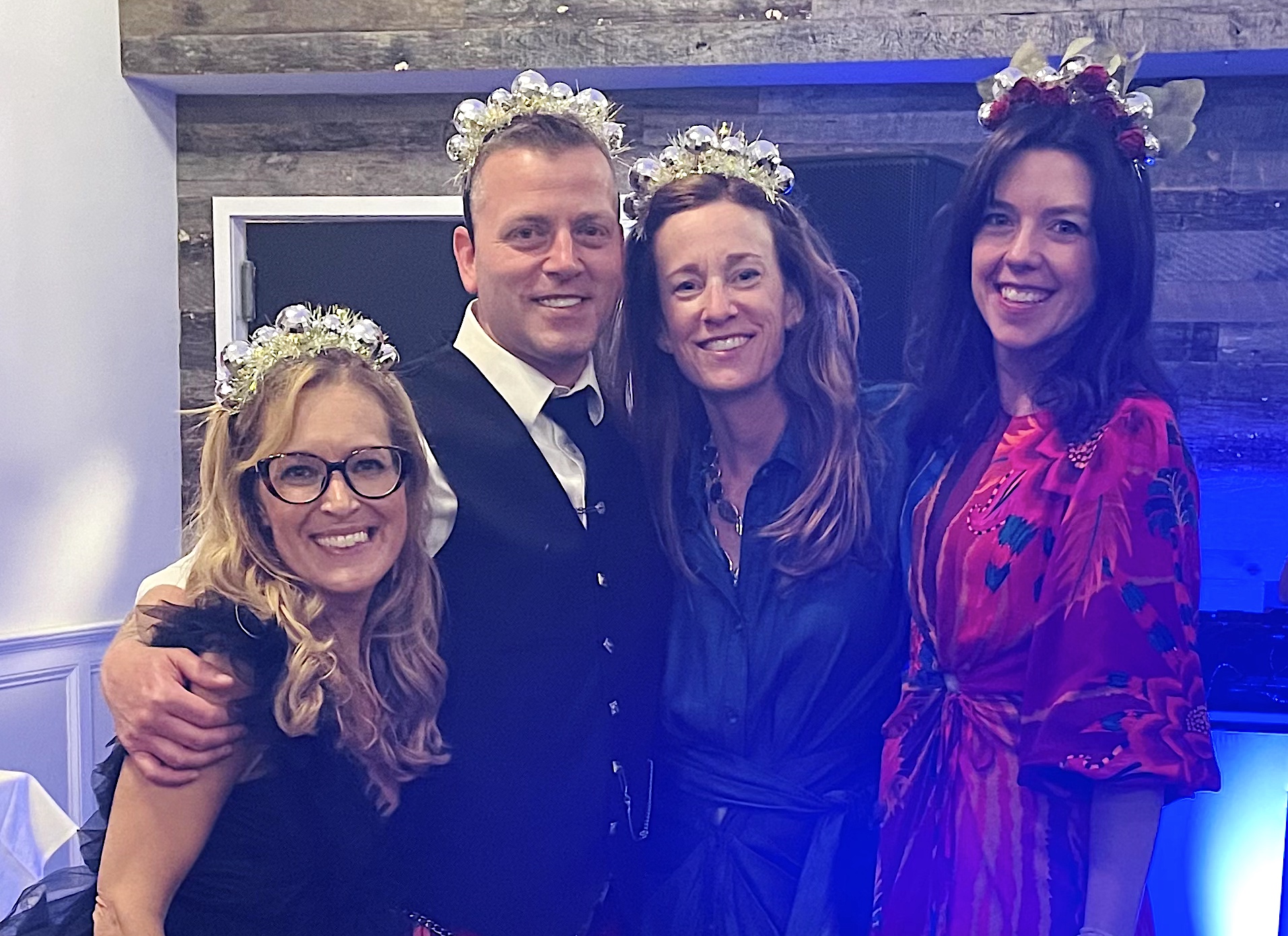 The Sunset Gala honorees, from left, Theresa and John Braun, Nora Nolan and Tiffany Asadourian. 