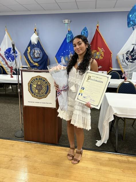 Rising NHS senior Ava Mir was elected by nearly 300 of her citizen peers to be governor of a mythical 51st state as part of the American Legion Auxiliary (ALA) Empire Girls State program.