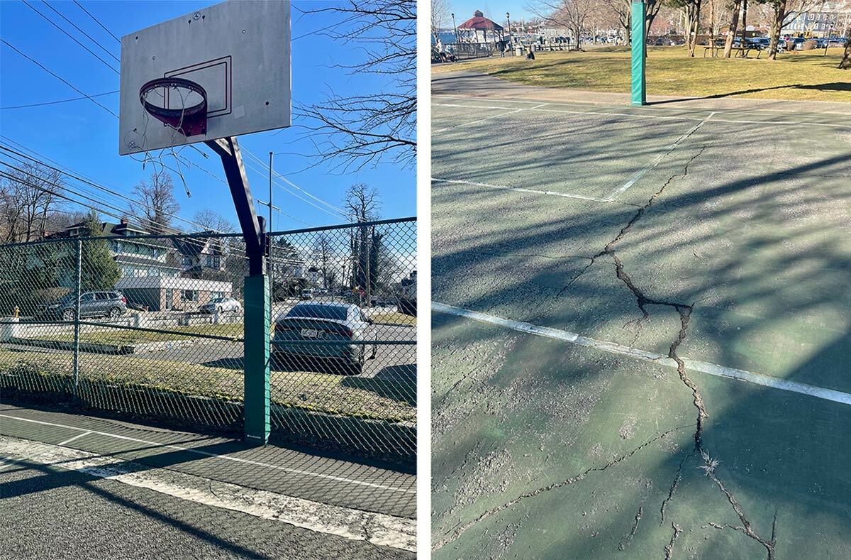 The state of the court remains in disrepair as Village and TOH officials attempt to secure additional funding for its revitalization.