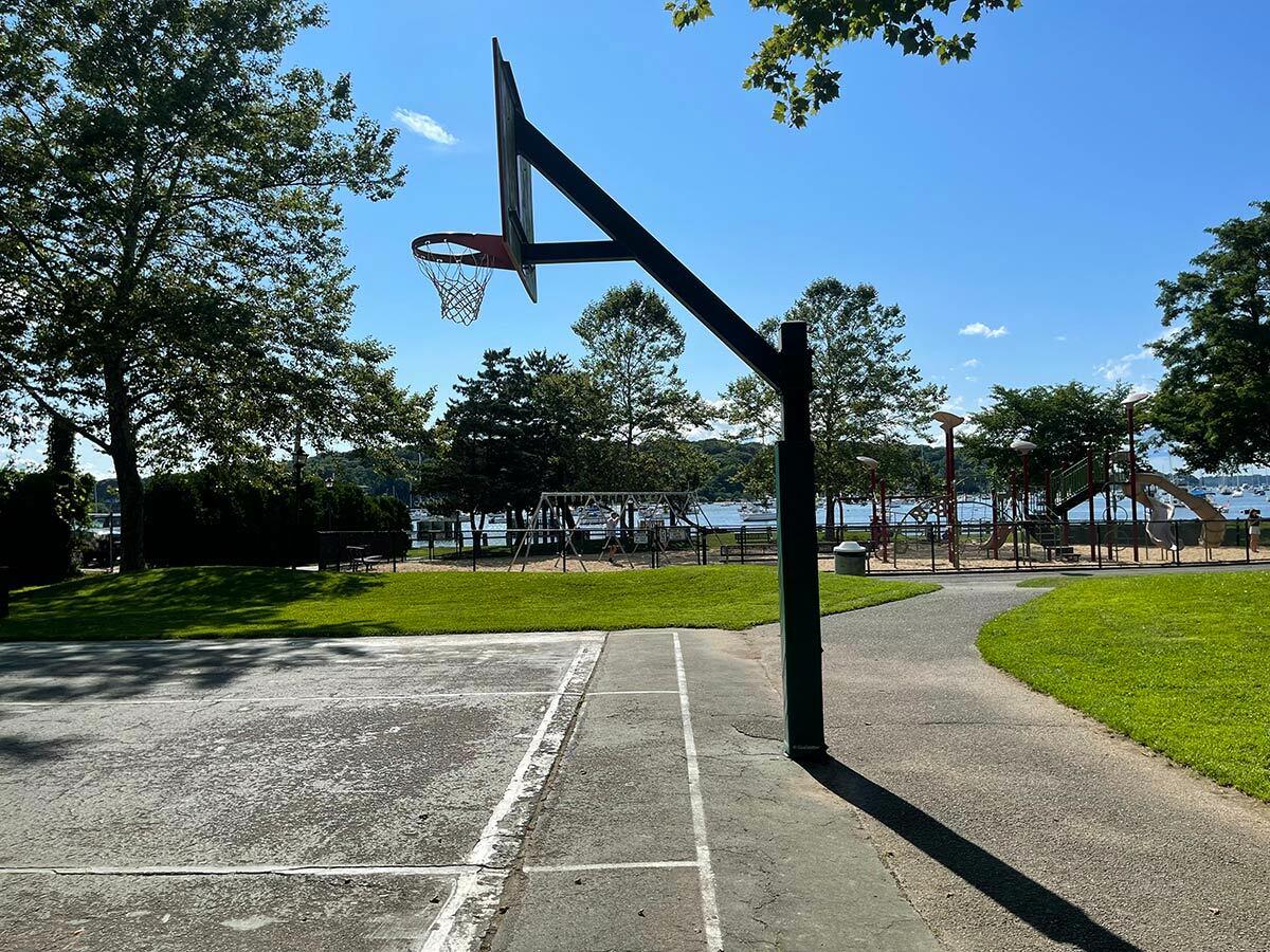 The Northport Village board of trustees has decided to piece the basketball court and landscape improvement project out in order to move forward.