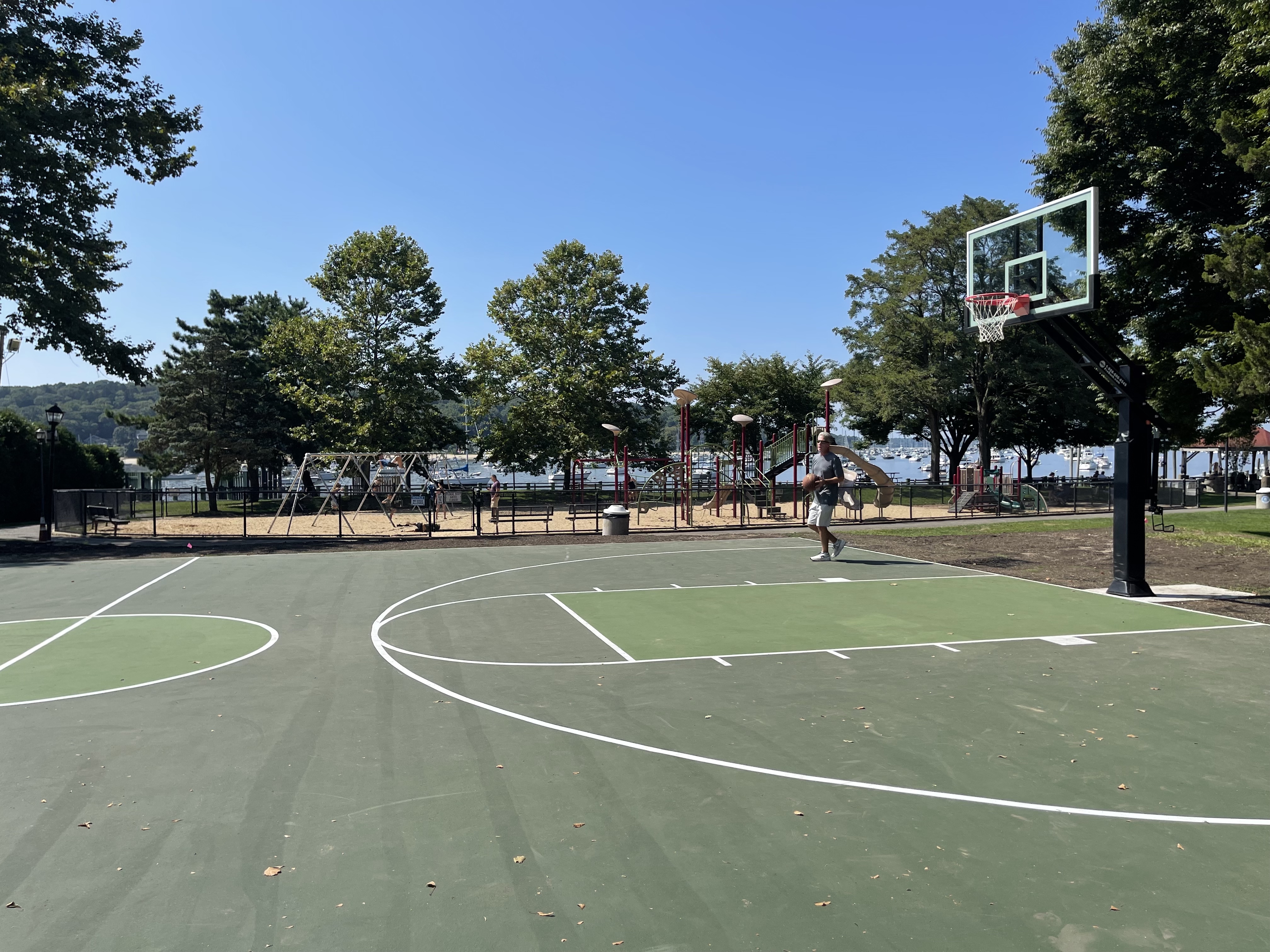 A dedication ceremony for Kennedy Court in Northport Village’s Cow Harbor Park will take place tomorrow, September 20, at 4pm. The court opened to the public last month. 