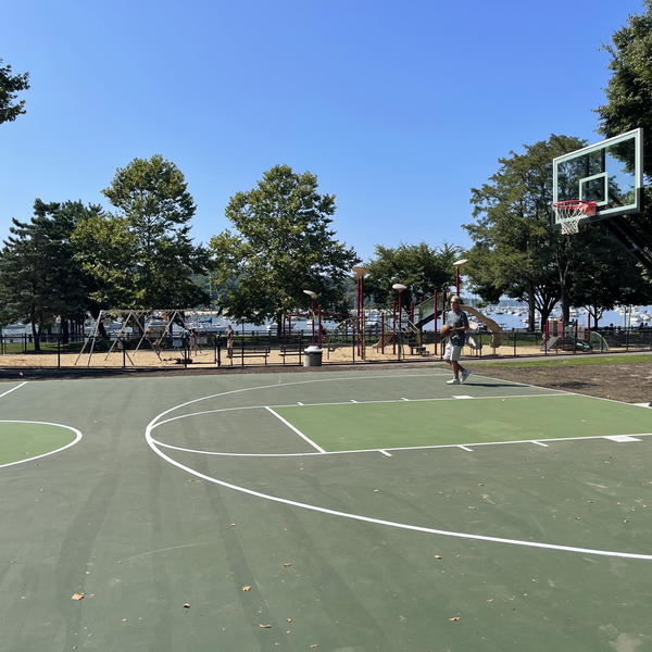 A dedication ceremony for Kennedy Court in Northport Village’s Cow Harbor Park will take place tomorrow, September 20, at 4pm. The court opened to the public last month. 