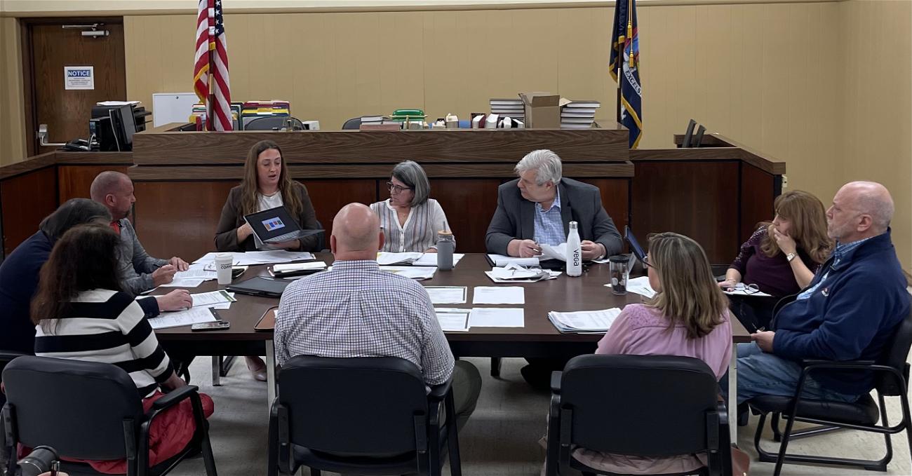 At a workshop earlier this week, Deputy Mayor Meghan Dolan showed Mayor Donna Koch and fellow board members an image detailing the size of a basketball court expected to replace the existing court at Cow Harbor Park in Northport Village. 