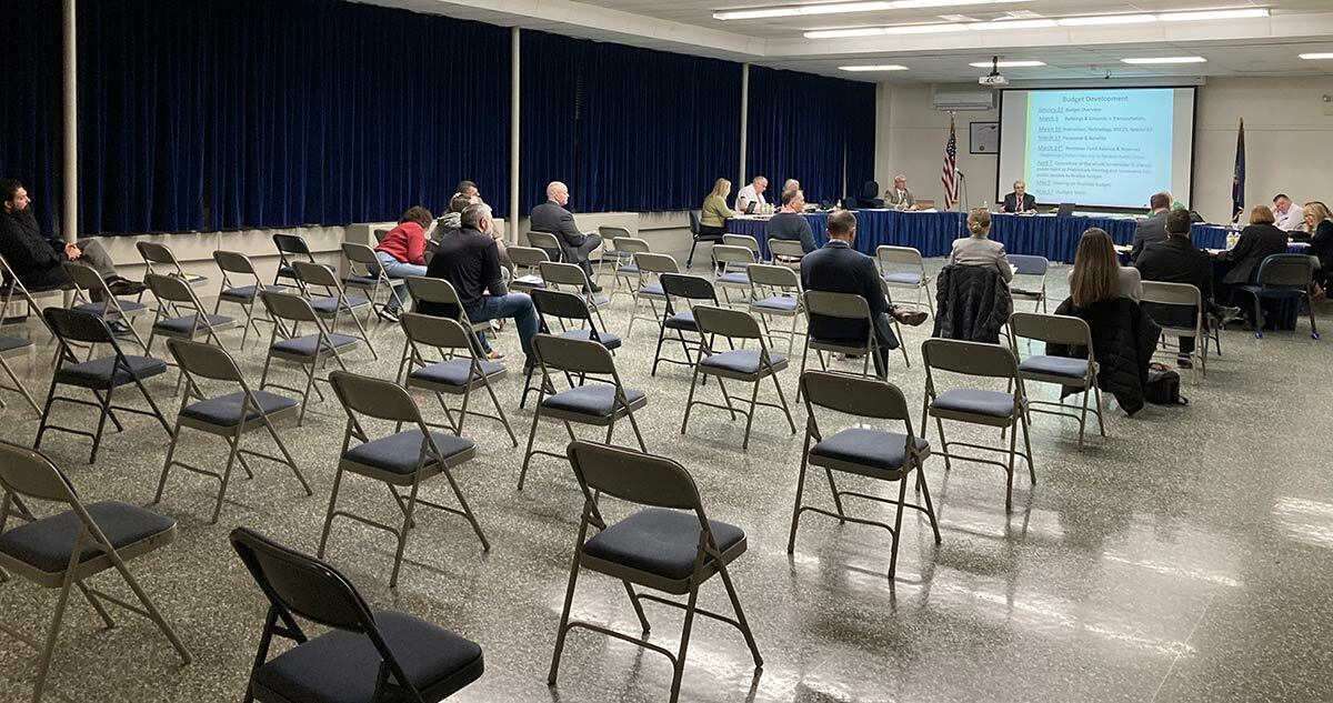 A small audience attended yesterday's BOE meeting, the third of four detailed budget presentations.