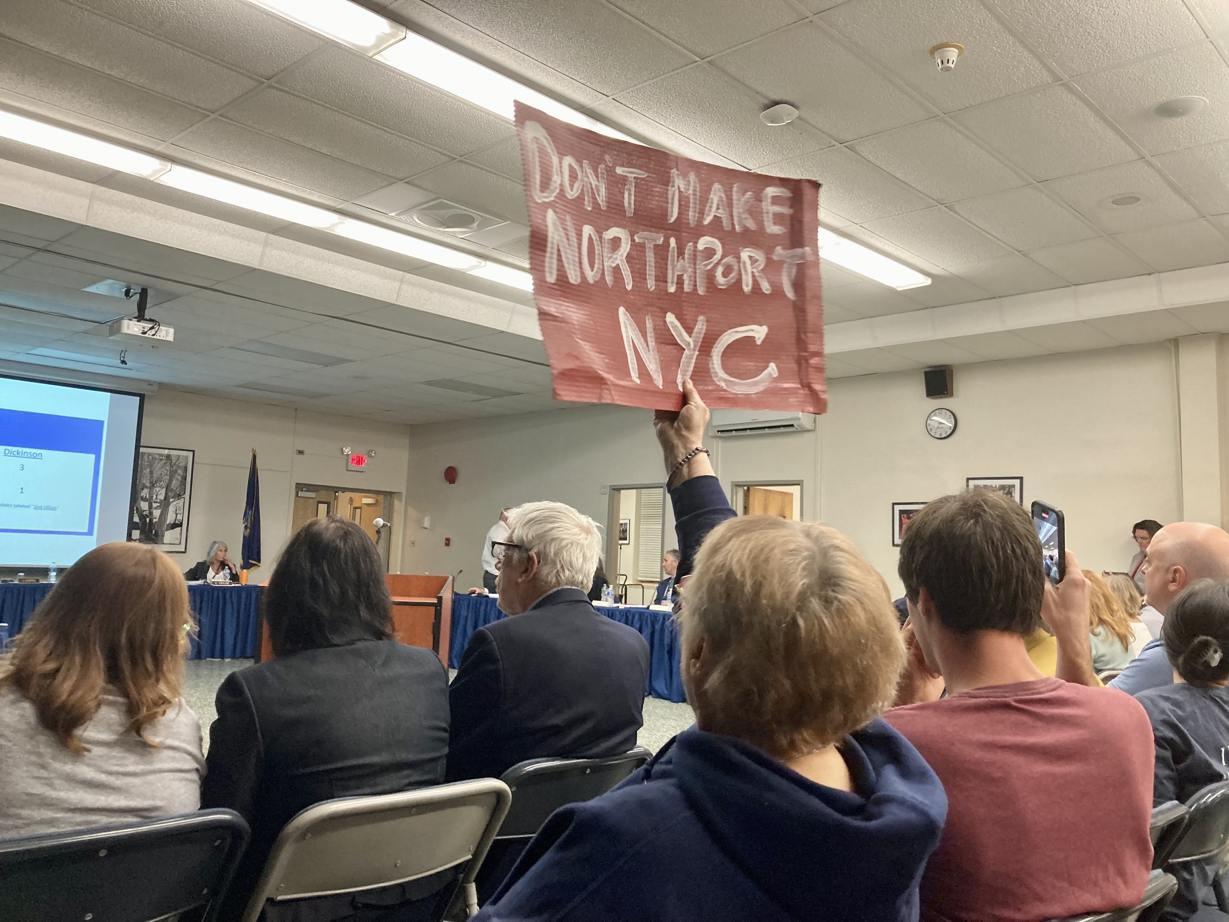 Members of the audience at the September 21 BOE meeting; a presentation intended for tonight has been rescheduled for a future date.