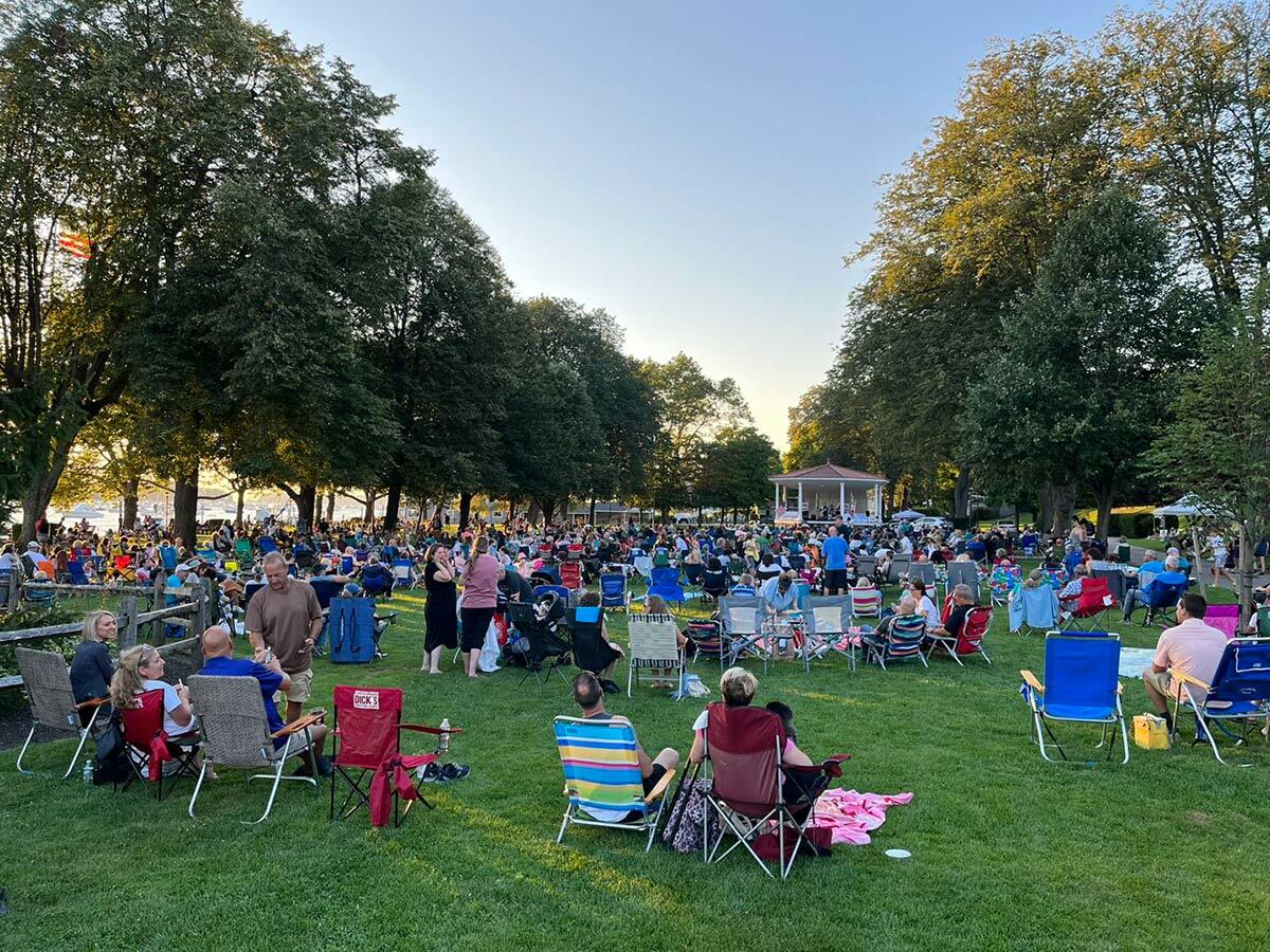 Summerfest concert series last summer in Northport Village Park. Photo courtesy of Northport Chamber of Commerce Facebook page.