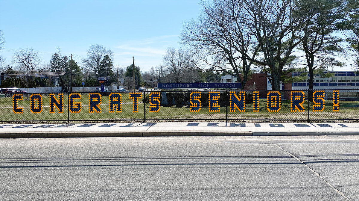 One of the many ways the Class of 2021 Booster Club is celebrating seniors this year.