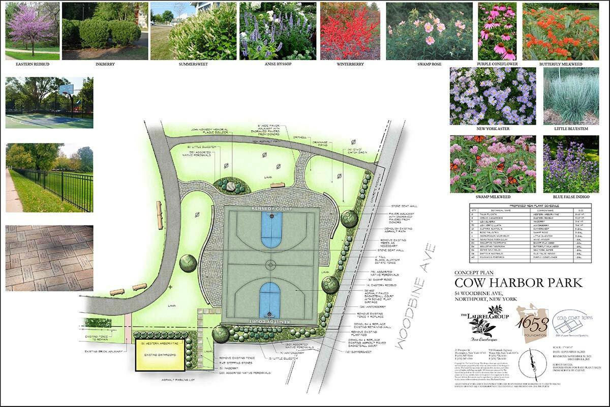 The Cow Harbor Park concept plan, as released by Northport Village this past week.