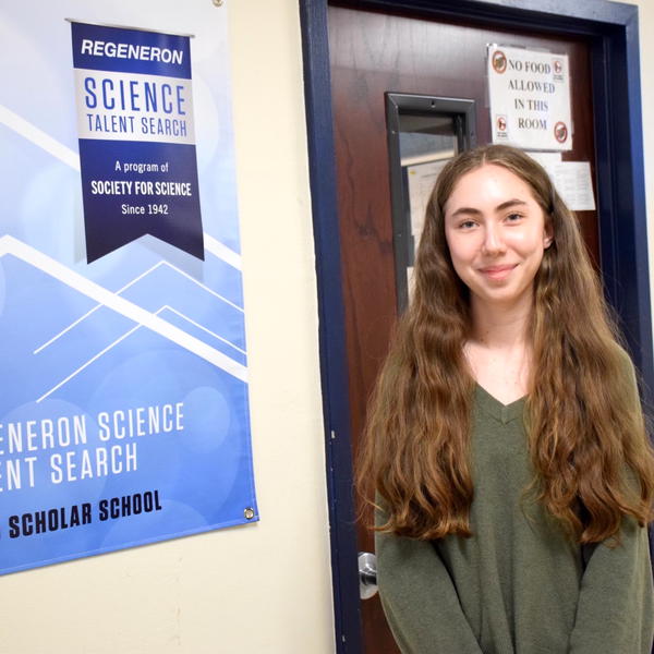 Northport High School senior Dora Fields has been named a semifinalist and Top 300 Scholar in the 2024 Regeneron Science Talent Search. Photo courtesy of NEN Union Free School District. 