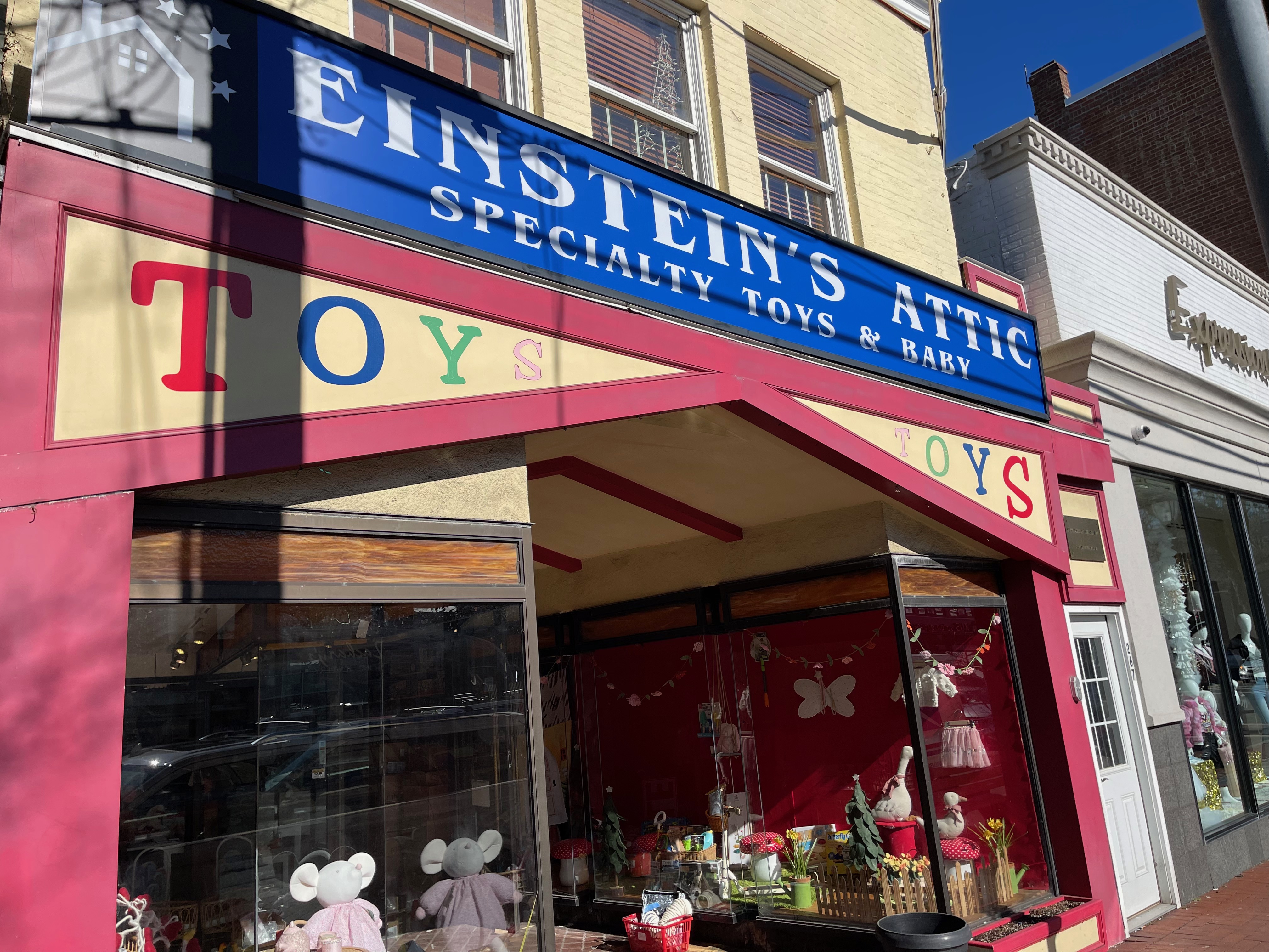 Einstein’s Attic has taken over the space occupied for 43 years by Little Switzerland on Main Street in Huntington Village.  