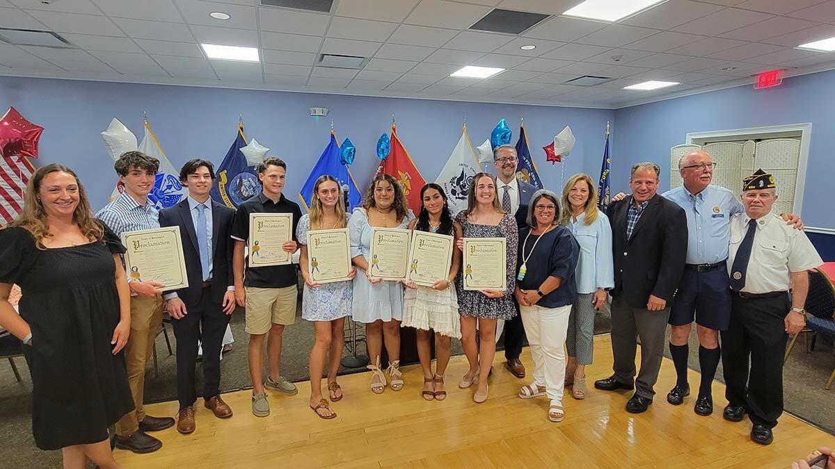Officials from Northport Village, including Trustee Meghan Dolan and Mayor Donna Koch, as well as Town of Huntington (TOH) board member Joan Cergol, town clerk Andrew Raia, and Assemblyman Keith Brown recognized student participants of the American Legion Boys State and American Legion Auxiliary (ALA) Empire Girls State programs.
