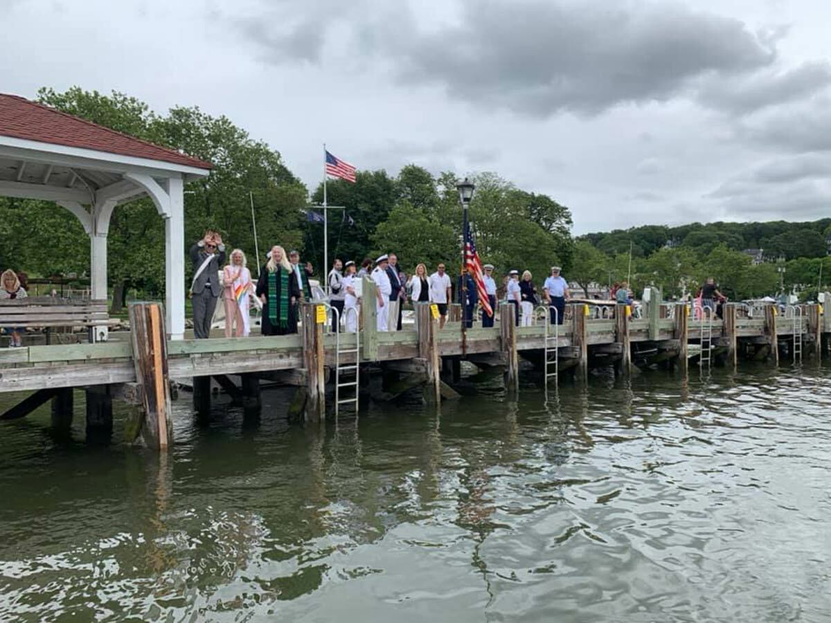 Last summer’s Blessing of the Fleet at Northport Village Harbor.