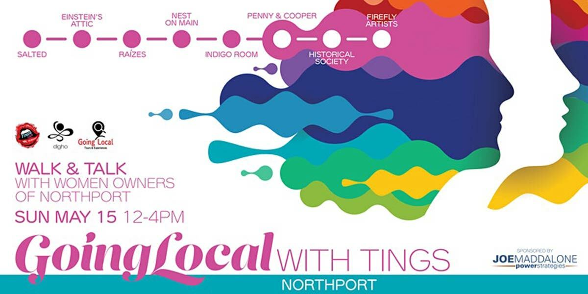 A “walk and talk” tour with female business owners of Northport is scheduled for this Sunday, May 15.