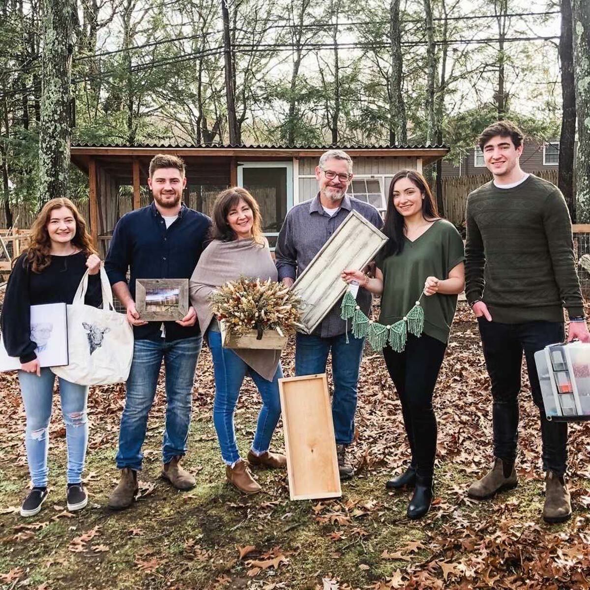 Hydrangea Home owner Dawn Mohrmann with her husband Fred and their four children, from left: Sophia, Max, Taylor and Jake.