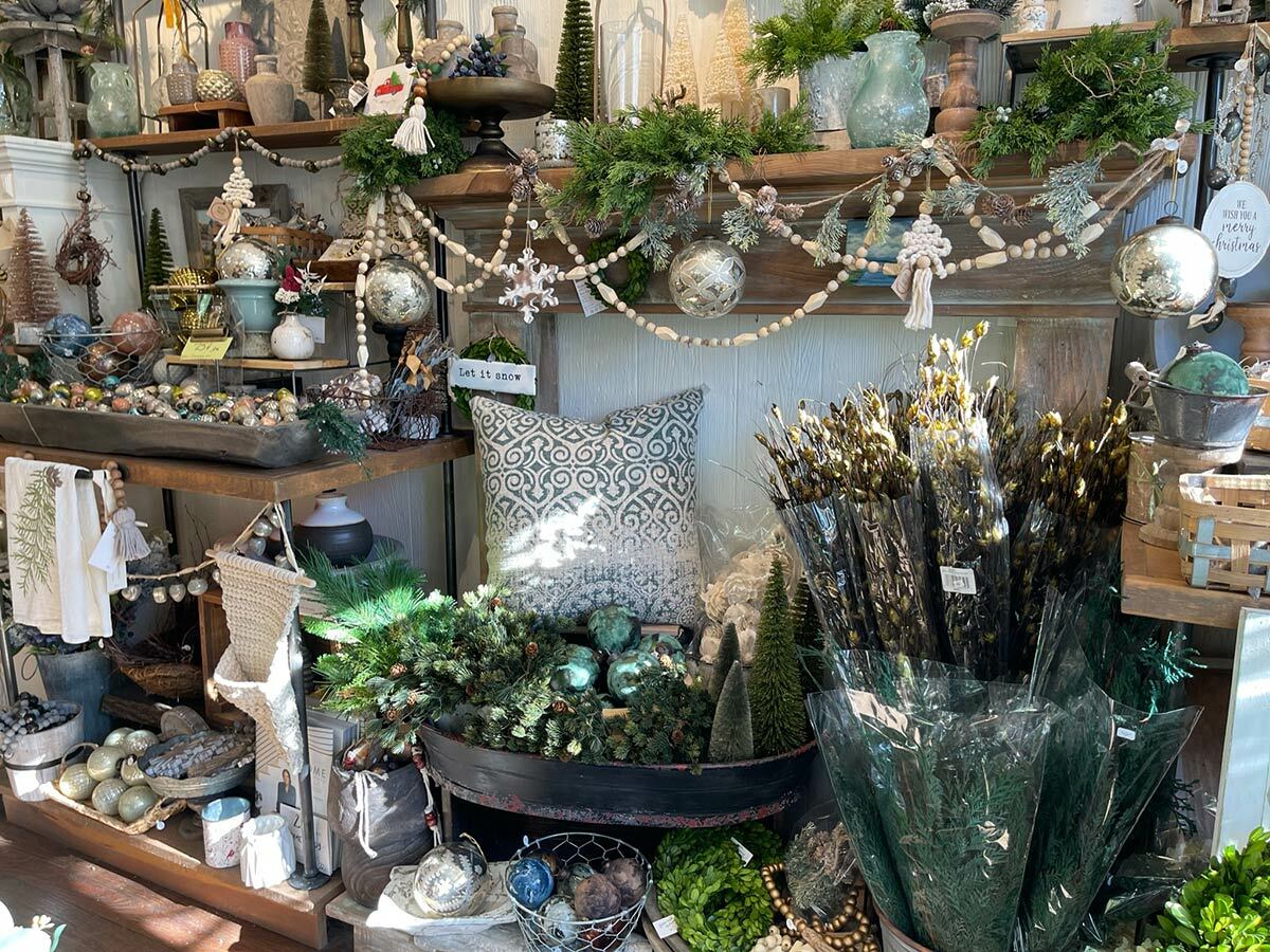 You'll find a range of handmade holiday decor at Hydrangea Home.