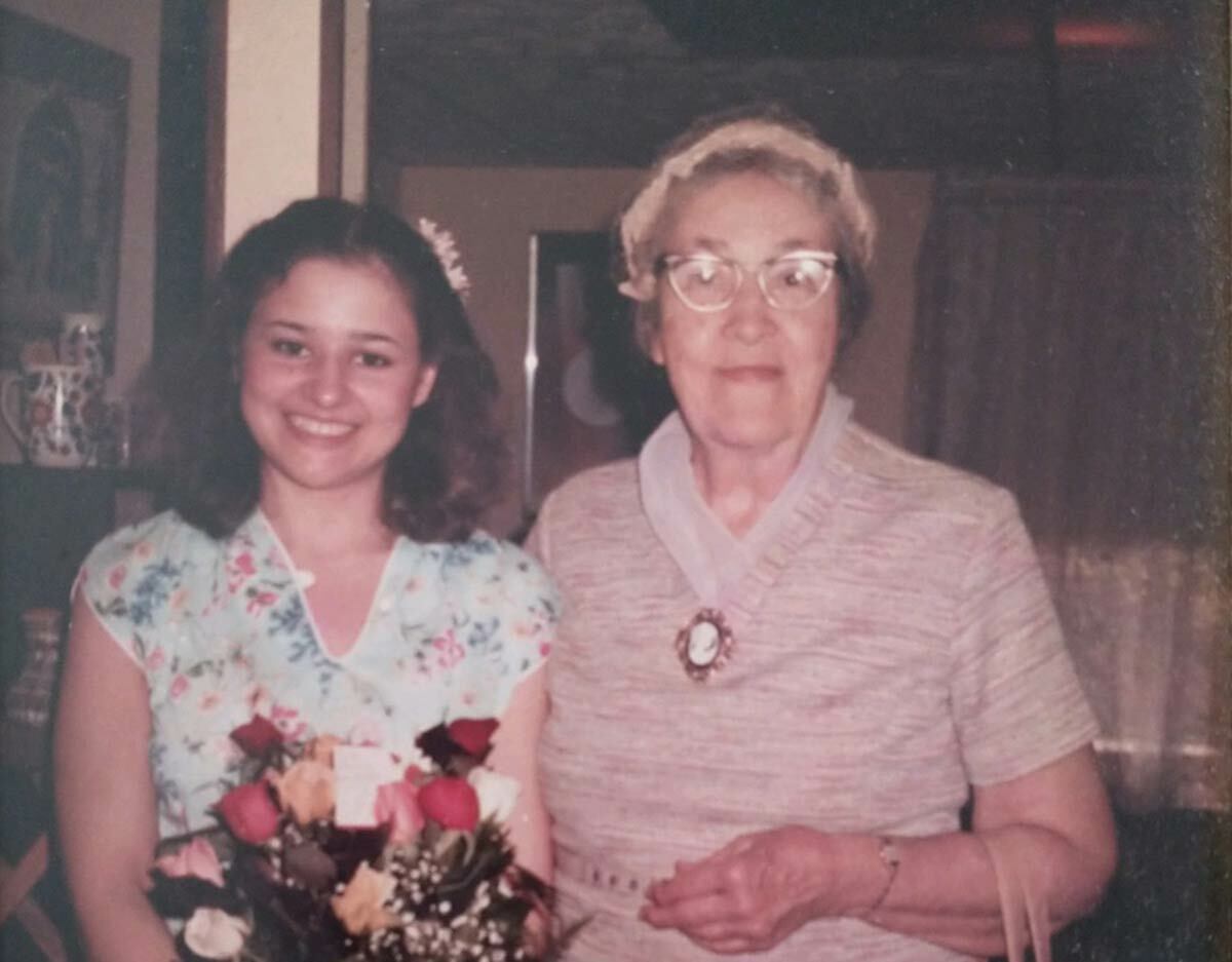 A 21-year-old Isabella Eredita-Johnson with her piano teacher, Gladys Fanton. Photo courtesy of Isabella Eredita-Johnson.