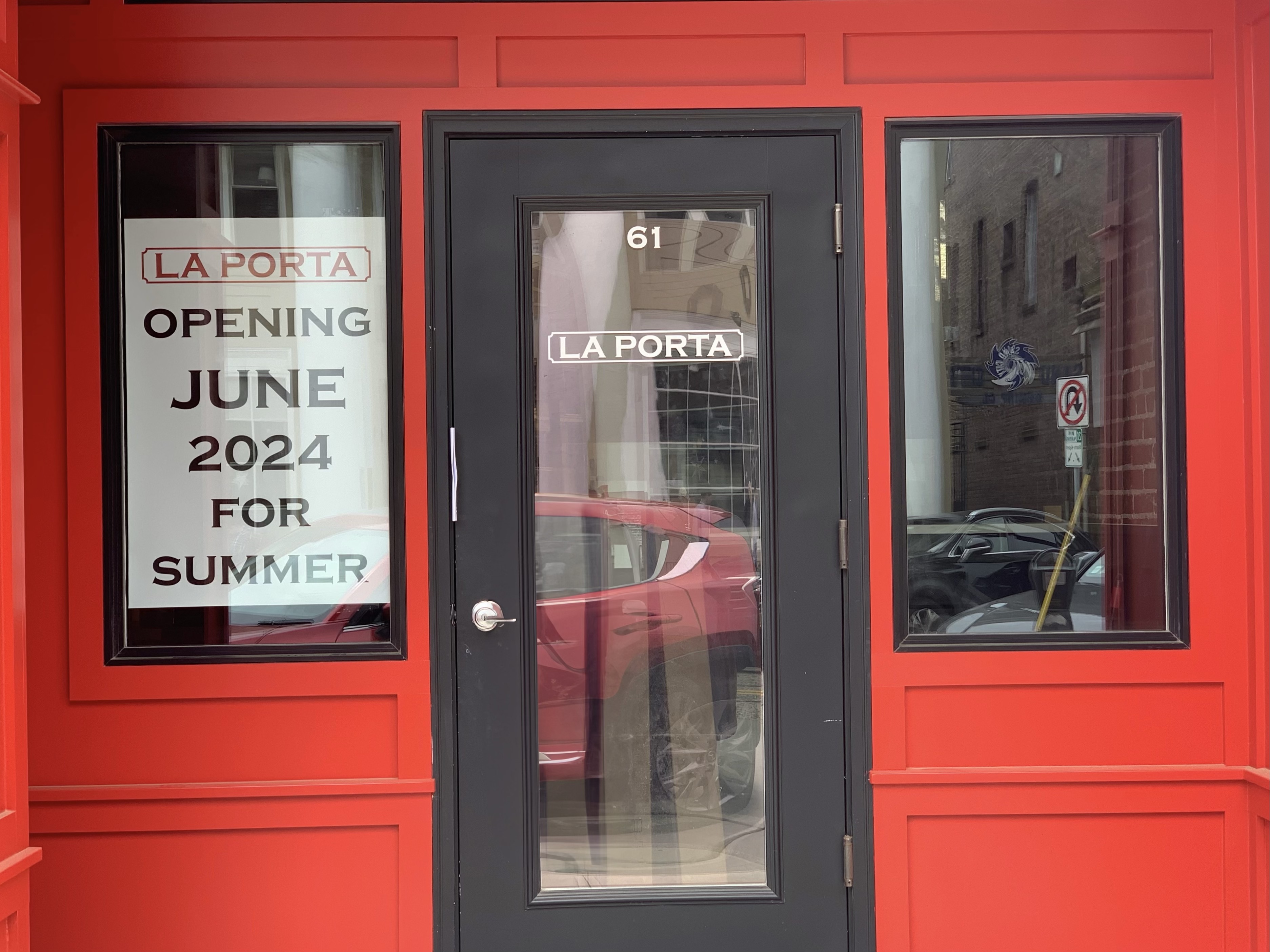 The opening date of La Porta Pizza on Main Street in Northport Village is pending inspection and approvals, said owner Rob Simmons.