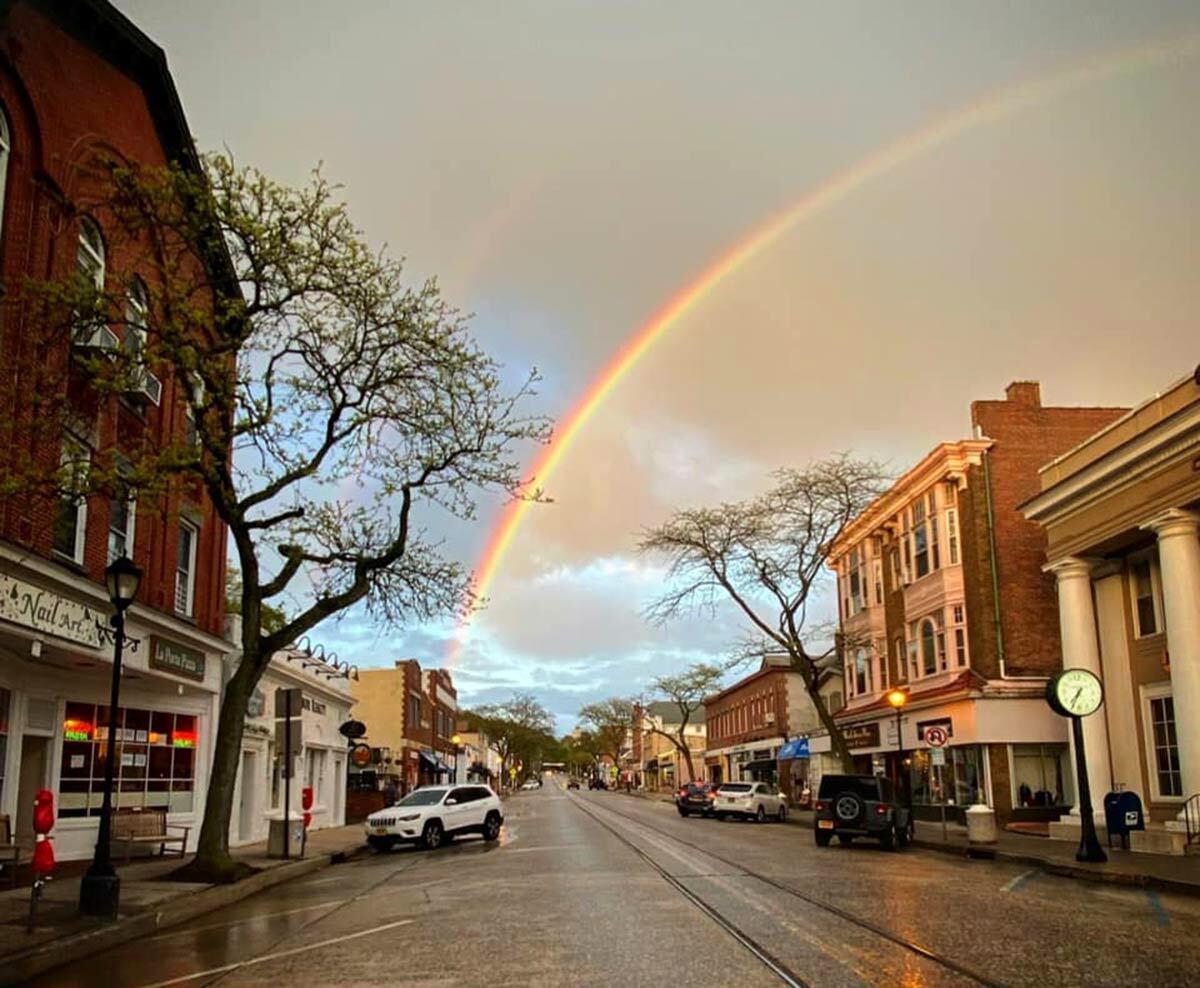 This image of Main Street in Northport Village, taken in May of 2020, is called &quot;Pride.&quot;
