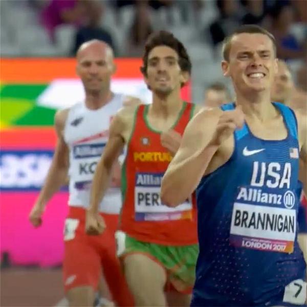 Local athlete Mikey Brannigan, pictured here winning gold in the London 2017 World Para Athletics Championships 1500m, earned another medal in the 1500-meter race at the 2023 Para Athletics World Championships last month. Image via the Paralympic Games YouTube channel.