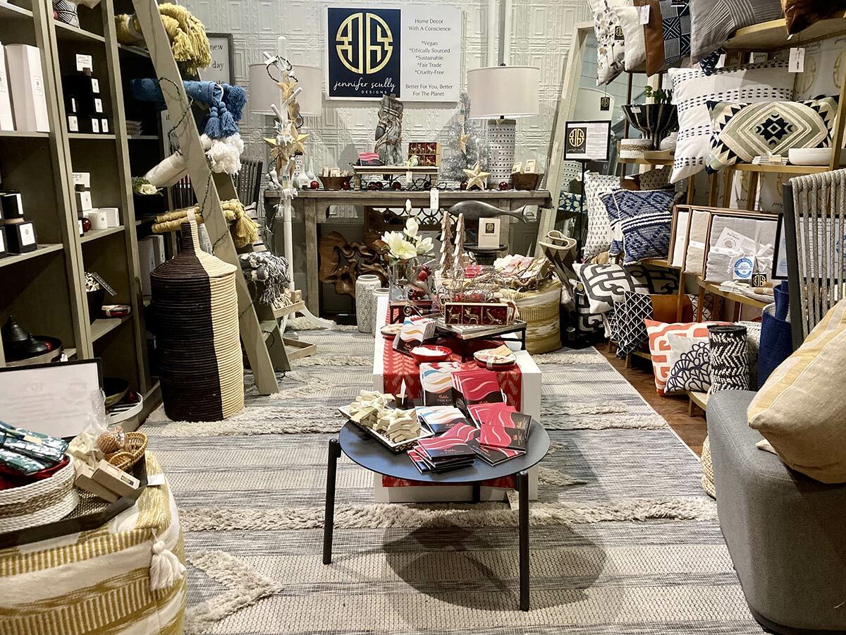 Jennifer Scully Designs’ line of “home decor with a conscience,” is ethically sourced, sustainable and vegan.