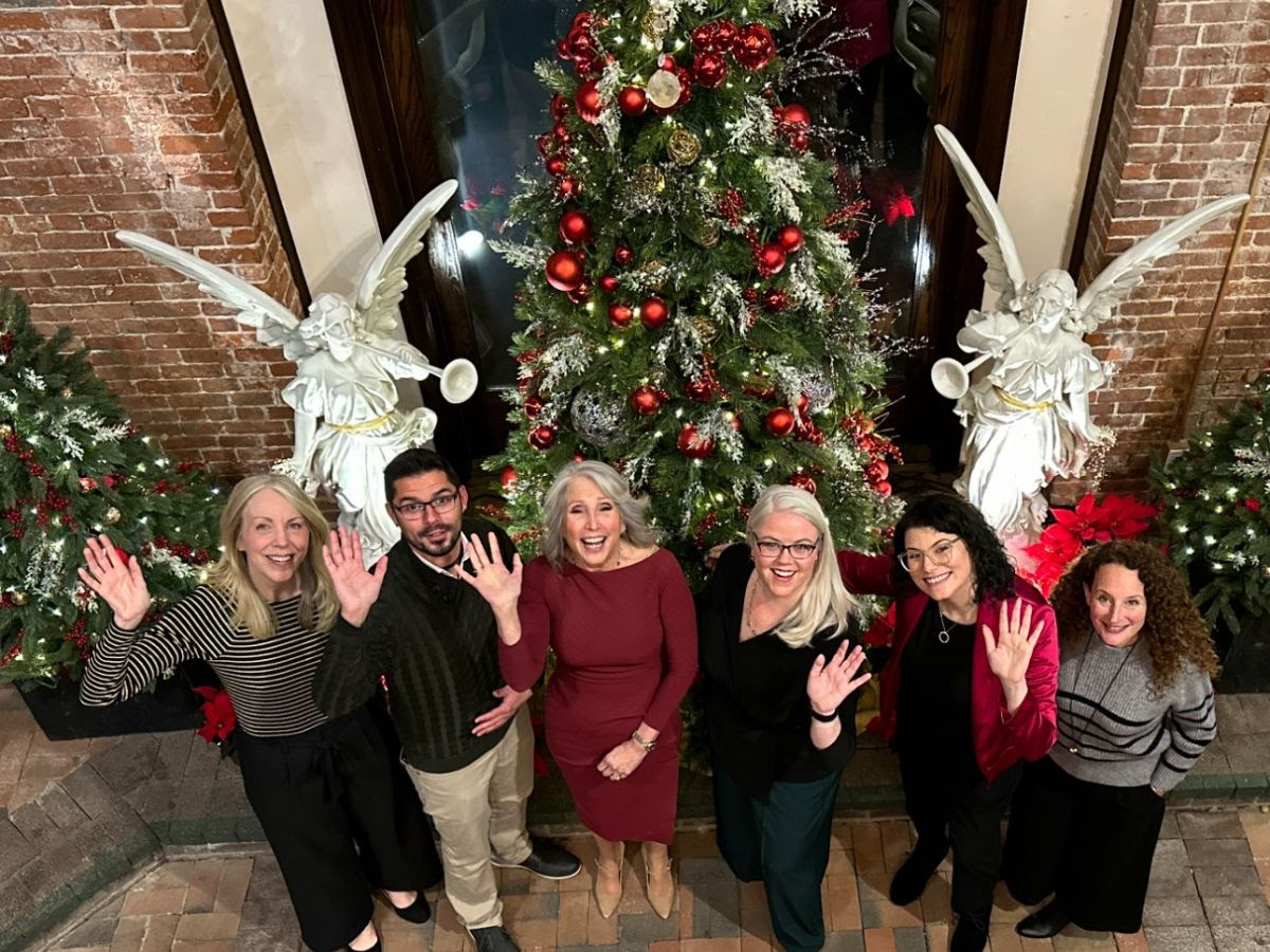 Staff from Northport Historical Society celebrated their annual holiday party at the Thompson Building,  recipient of the society&#39;s eighth Northport Icon Award, an award that honors the people and businesses that helped shape the Village of Northport. Photo courtesy Northport Historical Society. 