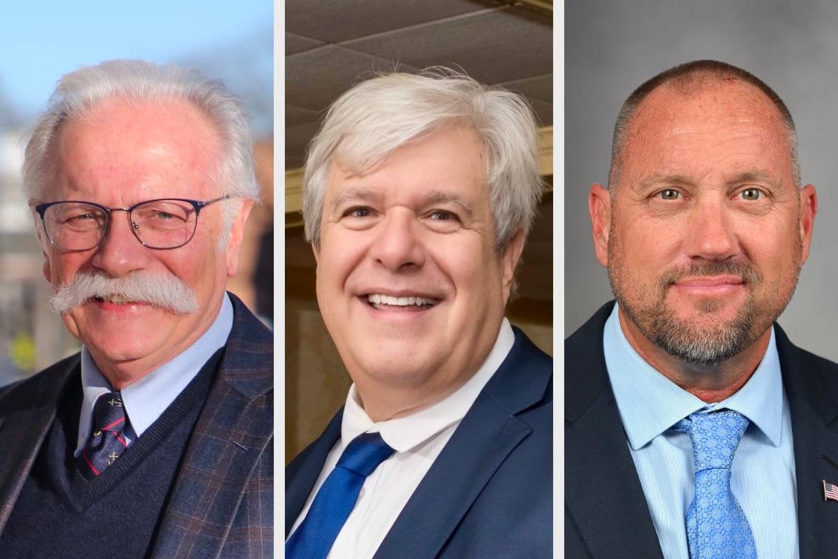 Longtime Northport Village resident Rich Boziwick, left, and incumbents Ernest Pucillo (center) and Dave Weber Jr., are running for two four-year terms on the Northport Village Board of Trustees.
