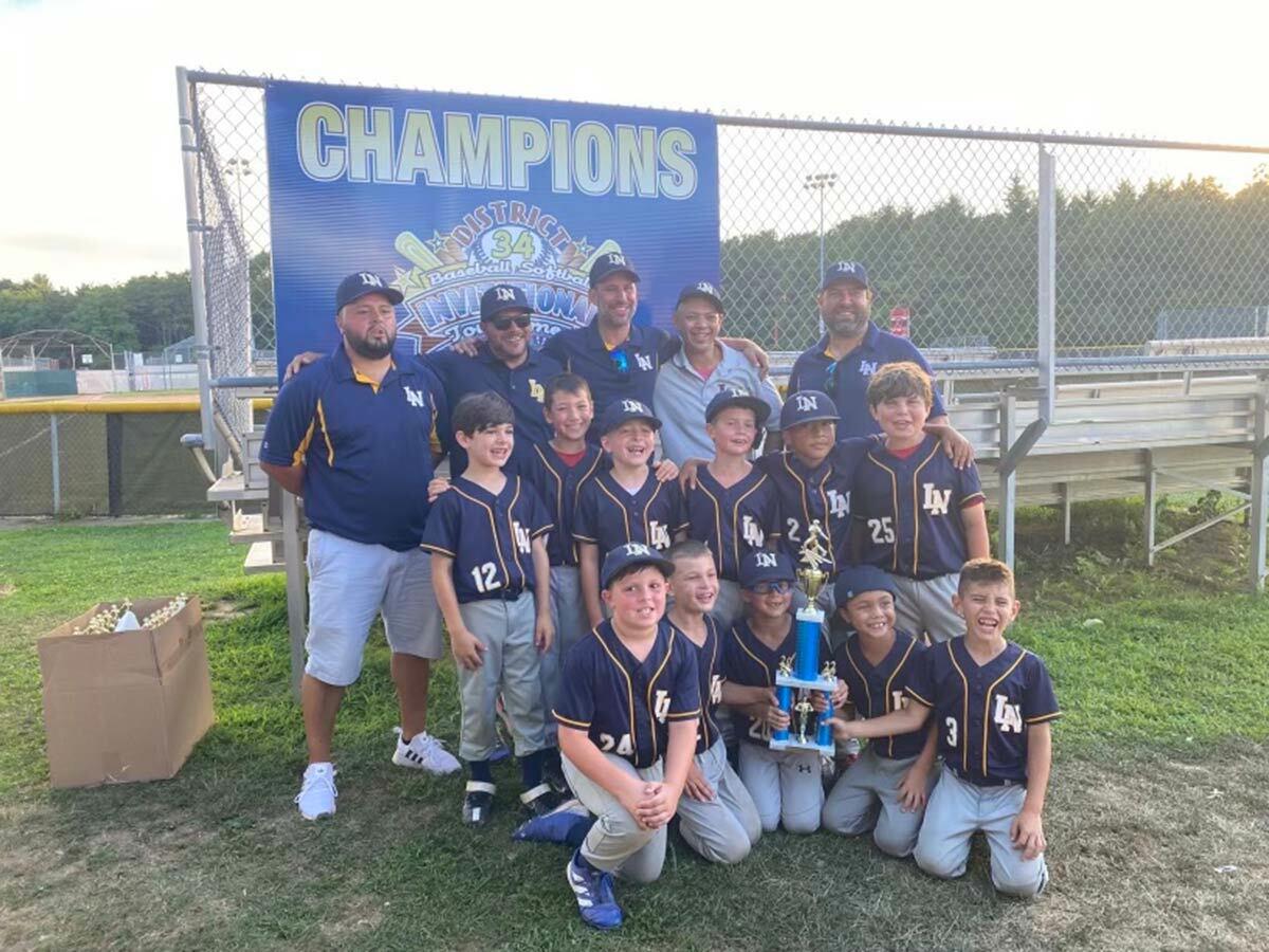 The Northport/Larkfield 8U baseball team won a grueling five-plus hour game last weekend to secure the D34 Gold Championship.