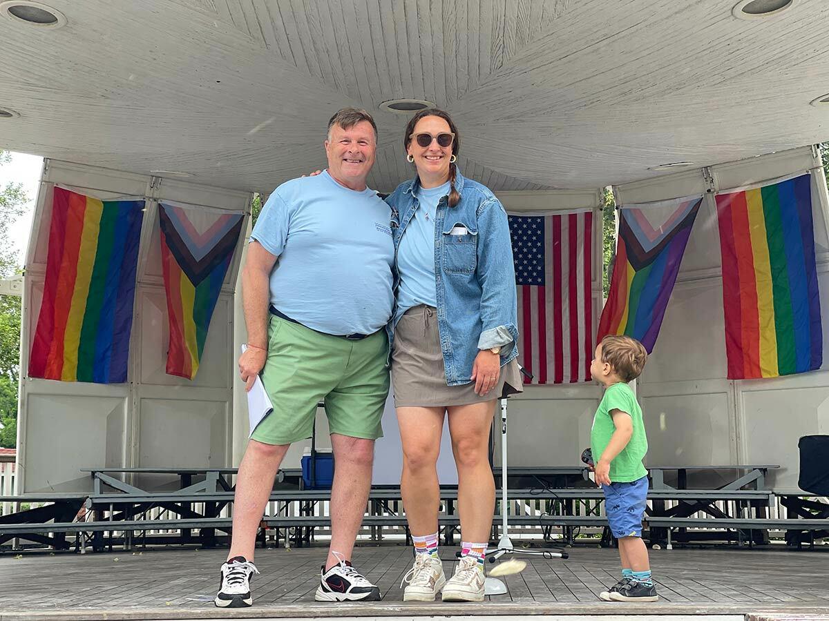 Together, Northport Village Trustee Meghan Dolan and Village resident Joe Schramm spearheaded the Northport Pride flag raising on June 1 and inaugural Pridefest on June 17.