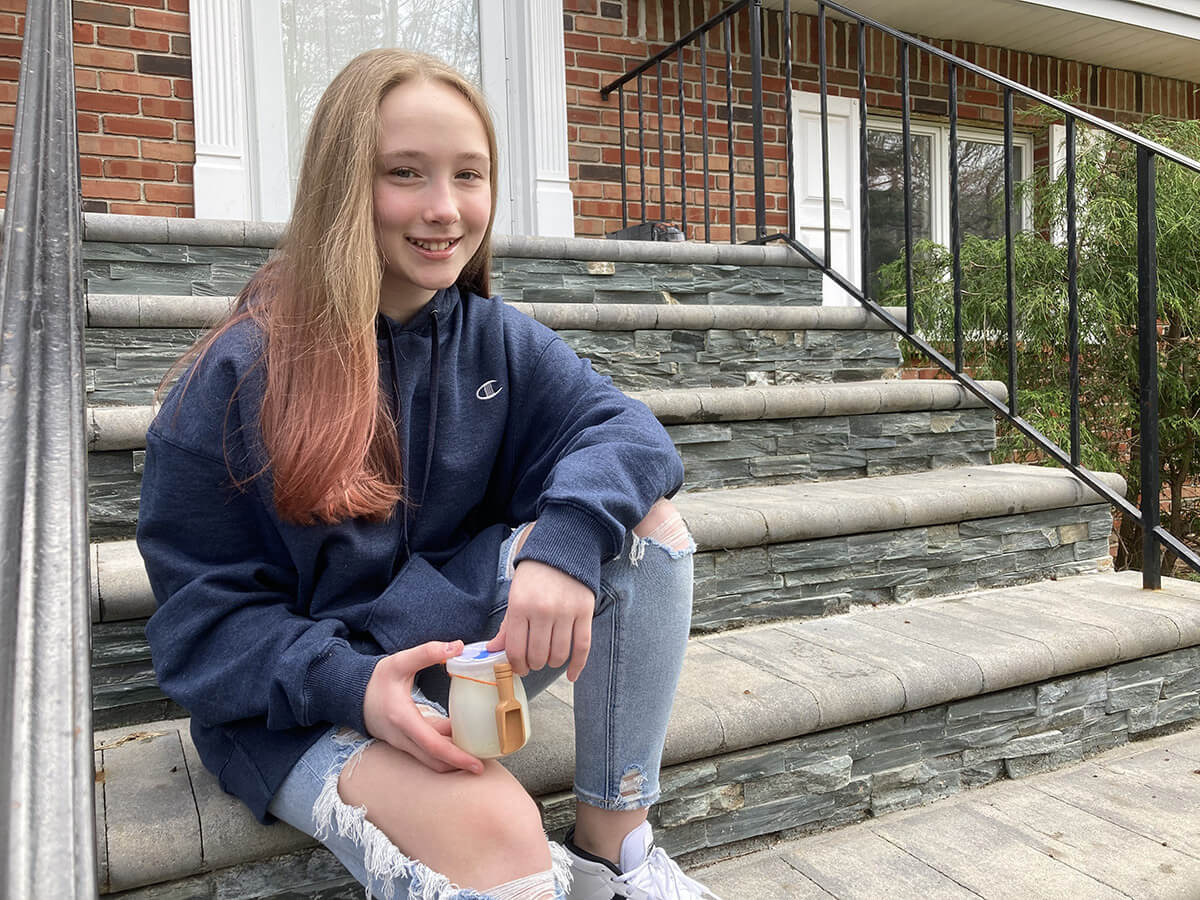 A student at ENMS, Abby Goldman found a way to treat local healthcare workers during Covid.