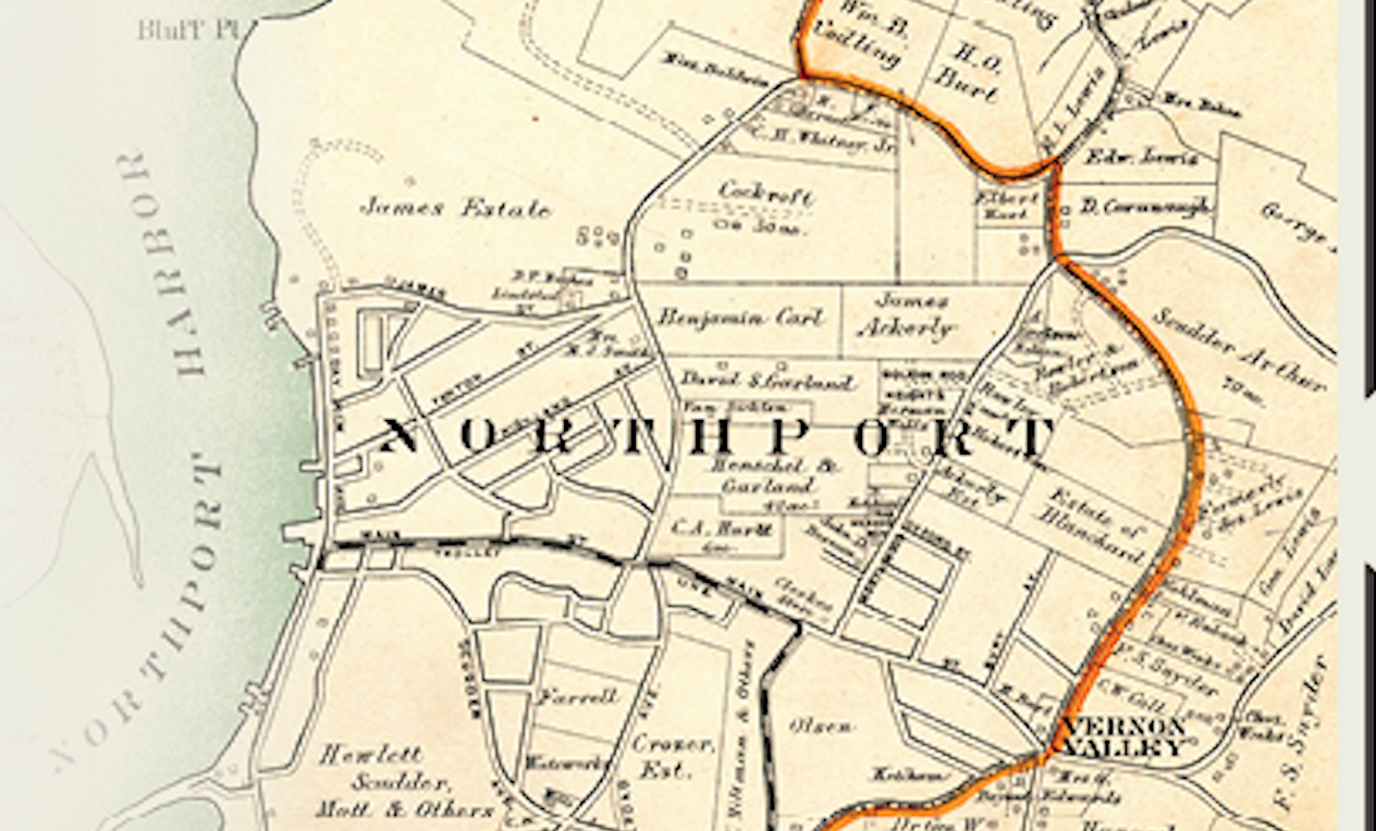 “A Sense of Place,” an exhibit at the Northport Historical Society and Museum, shows the history behind the names of Northport streets and developments. 