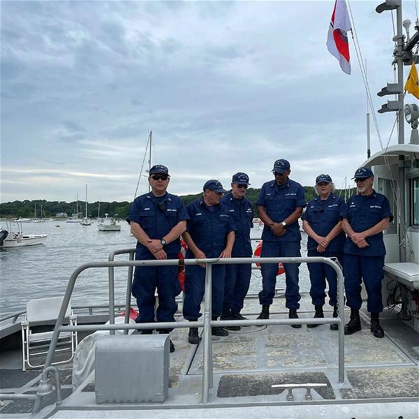 File photo of the crew of the US Coast Guard Auxiliary Vessel, photo courtesy Bill Raisch.